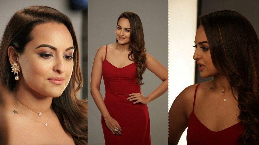 Sonakshi Sinha Latest Stills in Red Dress