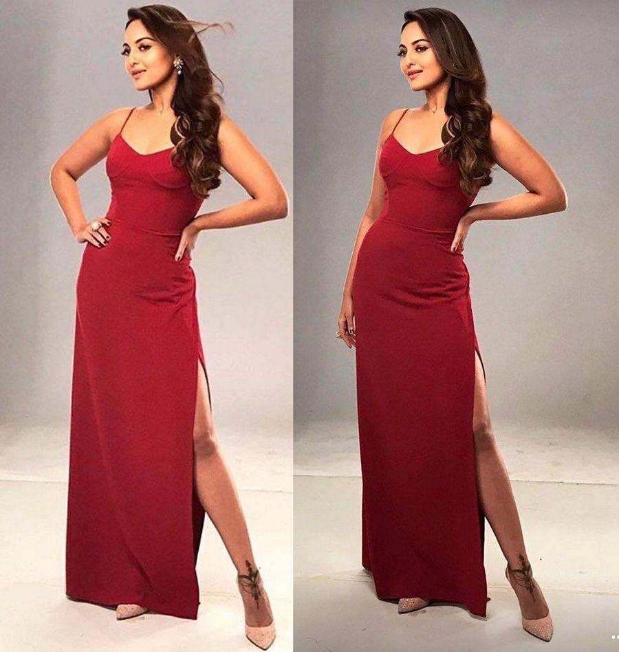 Sonakshi Sinha Latest Stills in Red Dress