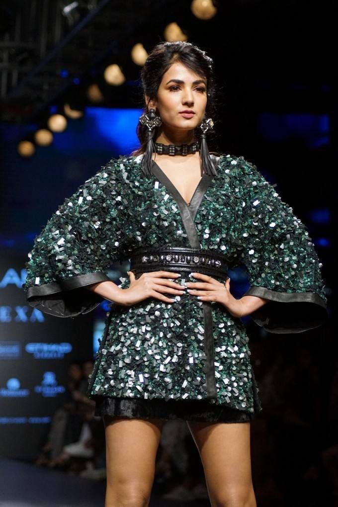 Sonal Chauhan Ramp Walk Stills At LFW Winter 2017