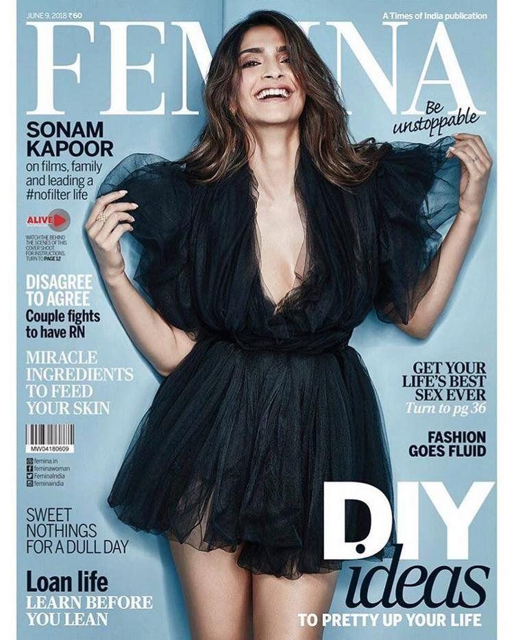 Sonam Kapoor on Femina cover page Photoshoot Stills