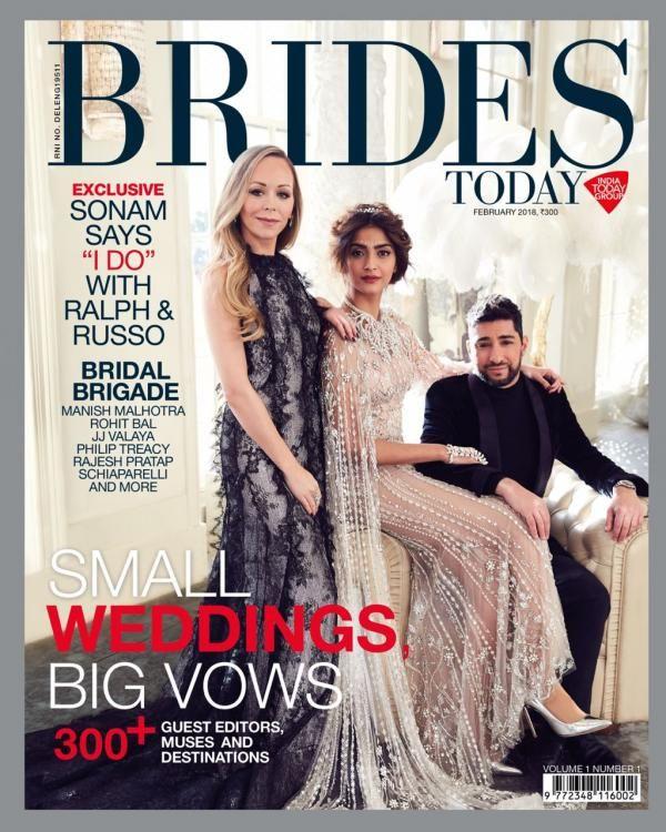 Sonam Kapoor poses for Brides Today