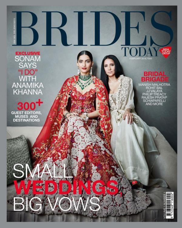 Sonam Kapoor poses for Brides Today