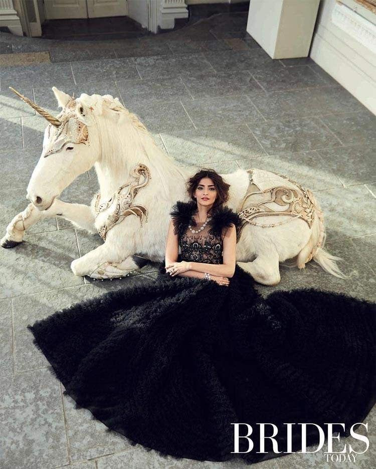Sonam Kapoor poses for Brides Today