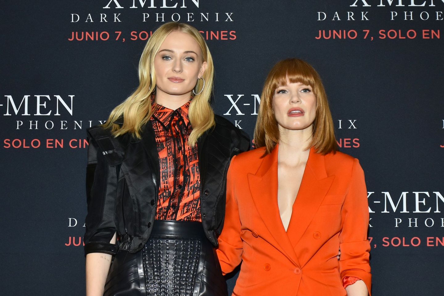 Sophie Turner and Jessica Chastain Photos