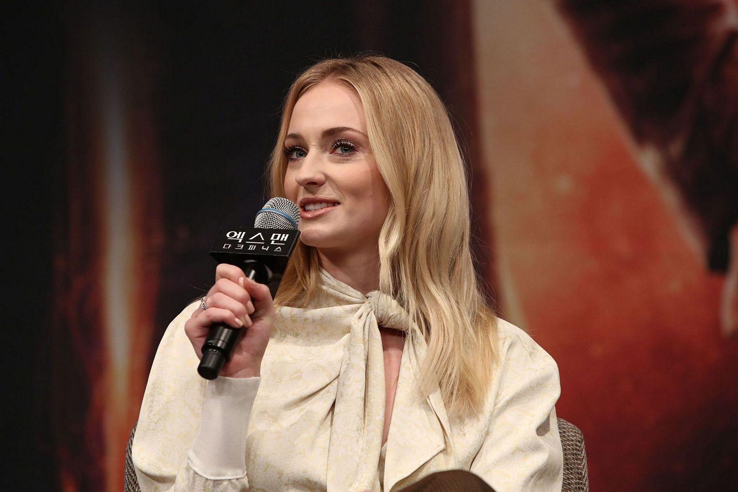 Sophie Turner at Press conference for South Korean