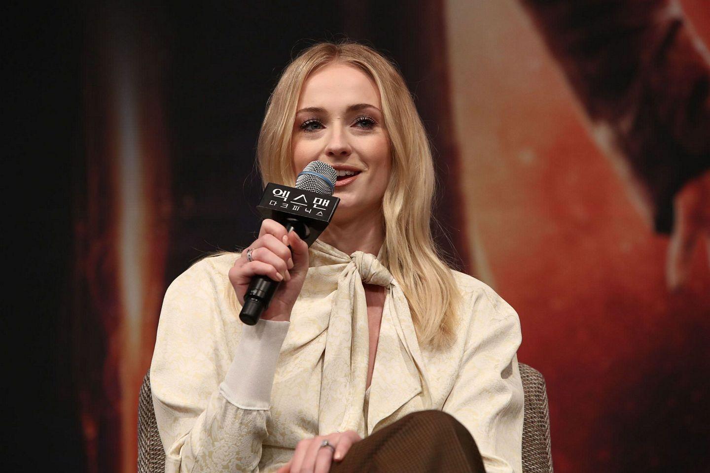 Sophie Turner at Press conference for South Korean