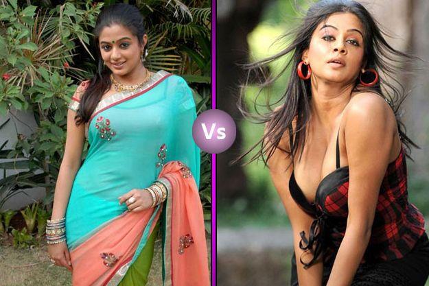 South Indian Actress In Traditional Dress V/s Western Dress Photos