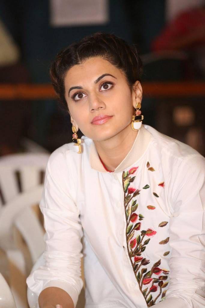 Taapsee Stills At Naam Shabana Movie Press Meet