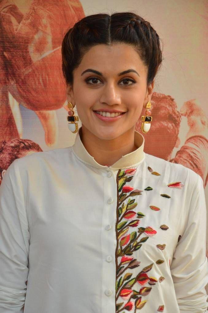 Taapsee Stills At Naam Shabana Movie Press Meet