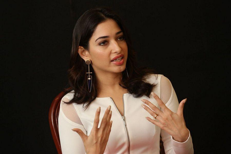 Tamanna Stills At Abhinetri Movie Interview