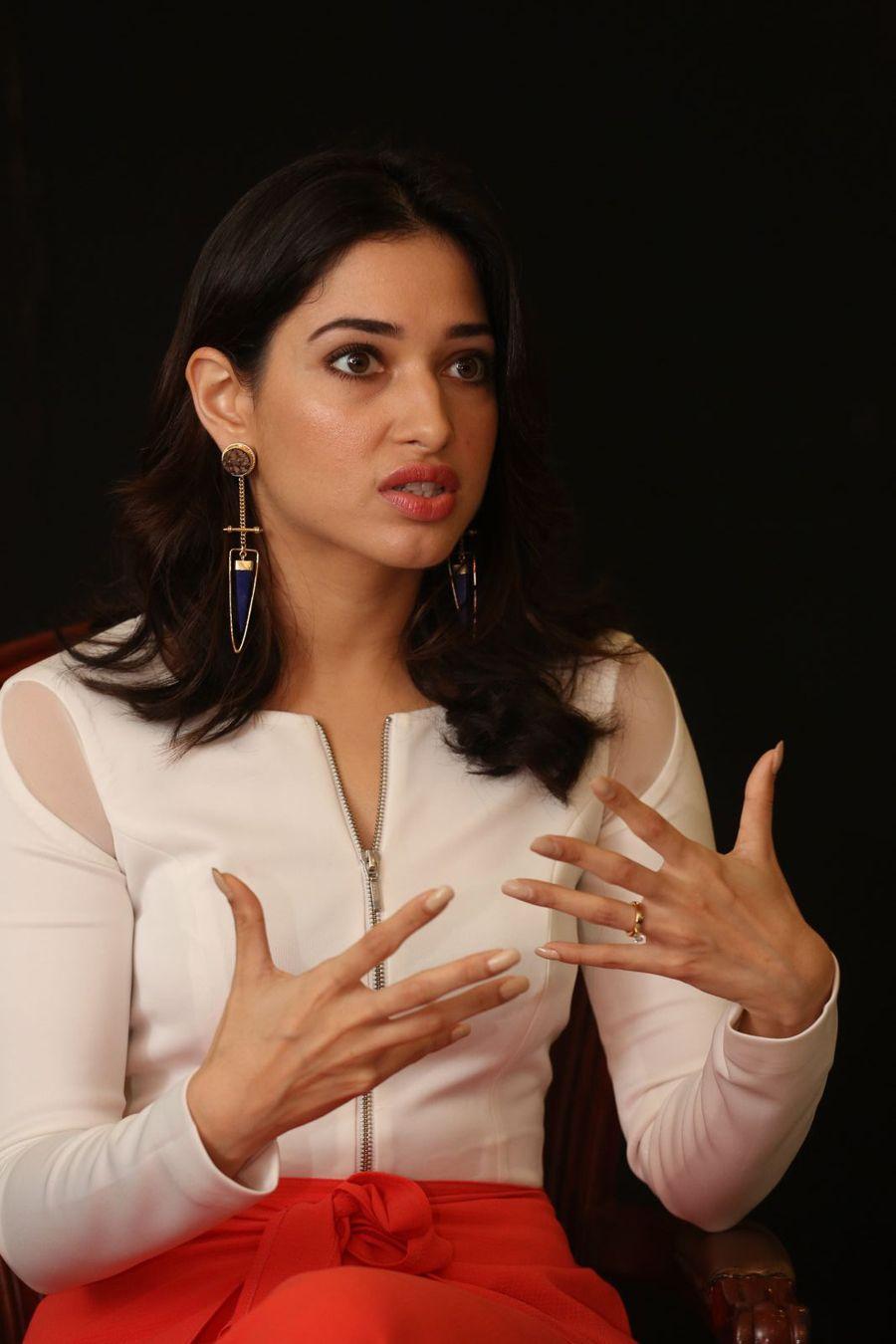 Tamanna Stills At Abhinetri Movie Interview