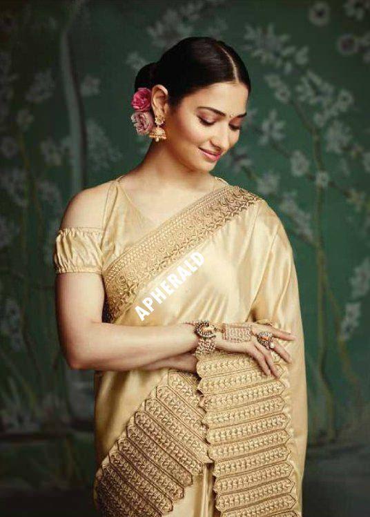 Tamanna's latest saree photoshoot for a Textile showroom