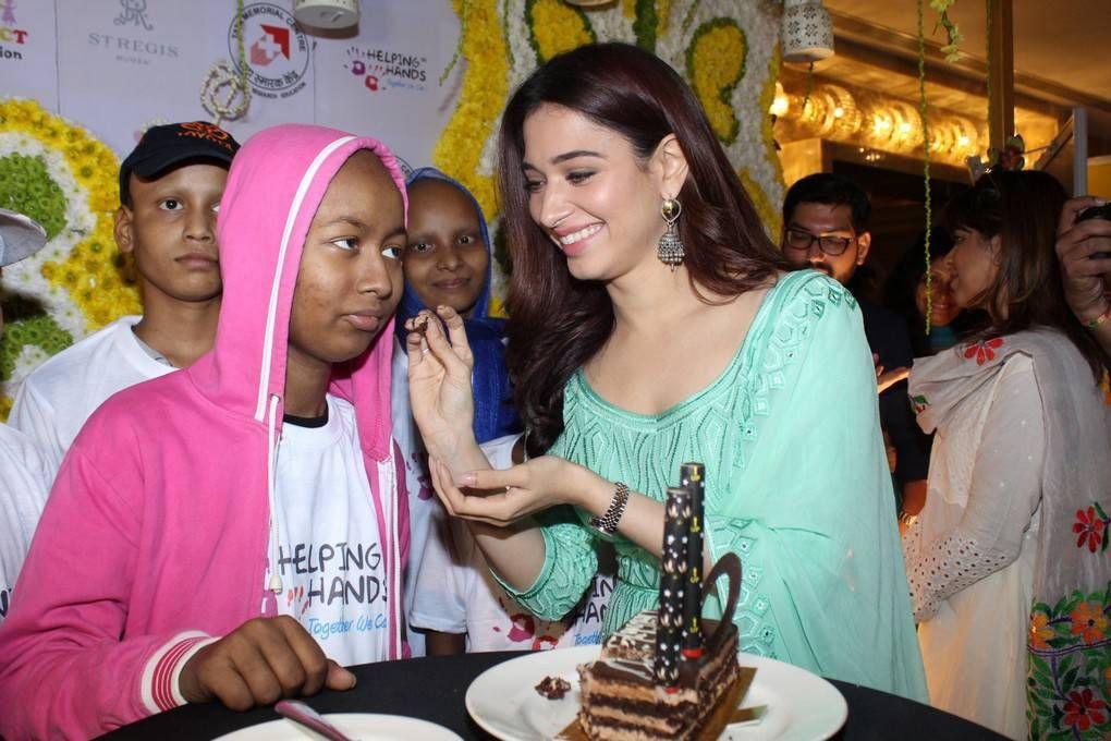 Tamannaah Stills At Cancer Suffering Kids Fundraiser Event