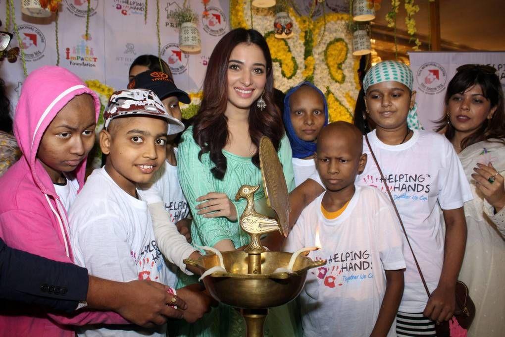 Tamannaah Stills At Cancer Suffering Kids Fundraiser Event