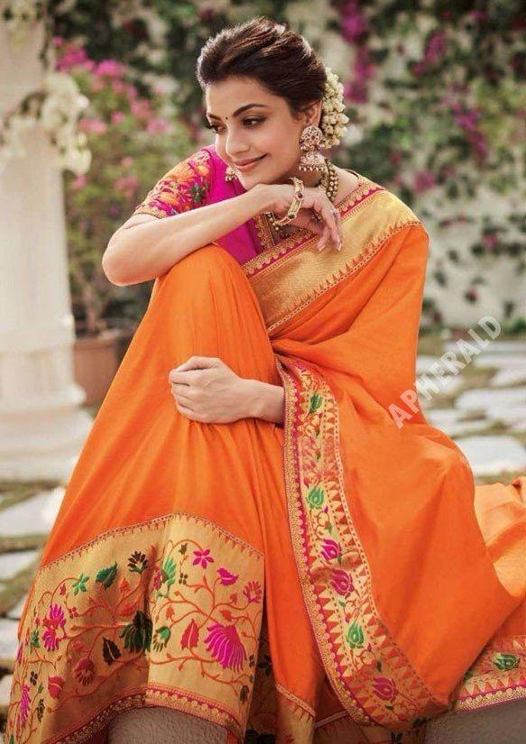 The Tall and Gorgeous Saree Clad Kajal Aggarwal Stills