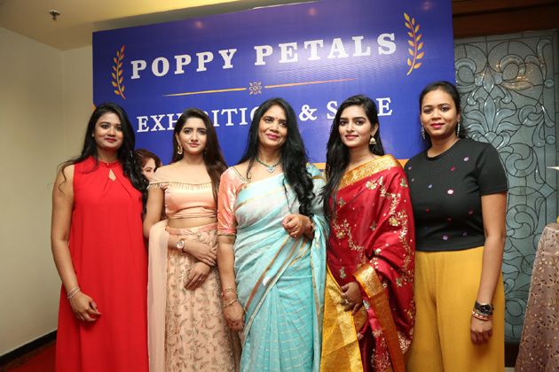 Tollywood Actresses Heena Rai and Priya Murthy inaugurated Poppy Petals Luxury Expo at Taj Krishna