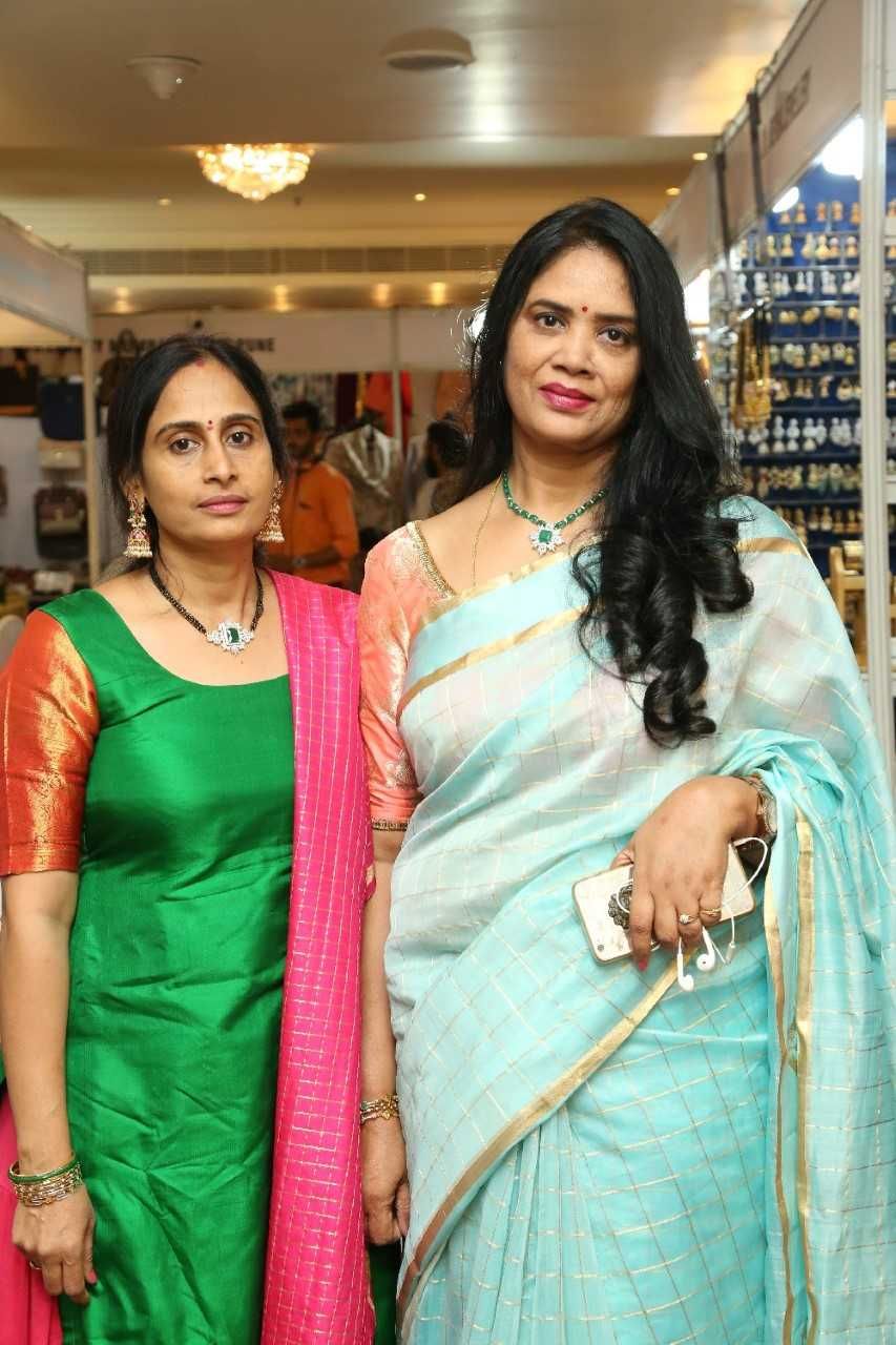 Tollywood Actresses Heena Rai and Priya Murthy inaugurated Poppy Petals Luxury Expo at Taj Krishna