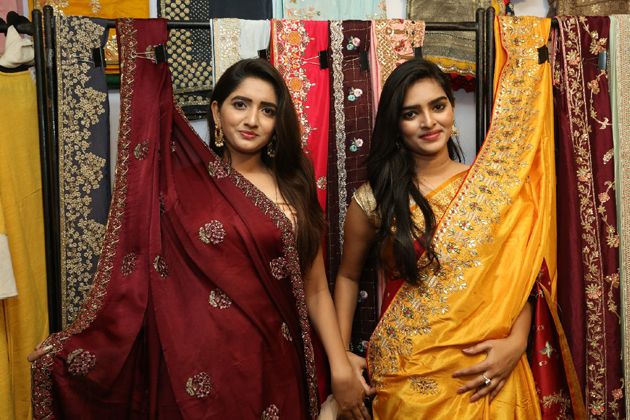 Tollywood Actresses Heena Rai and Priya Murthy inaugurated Poppy Petals Luxury Expo at Taj Krishna