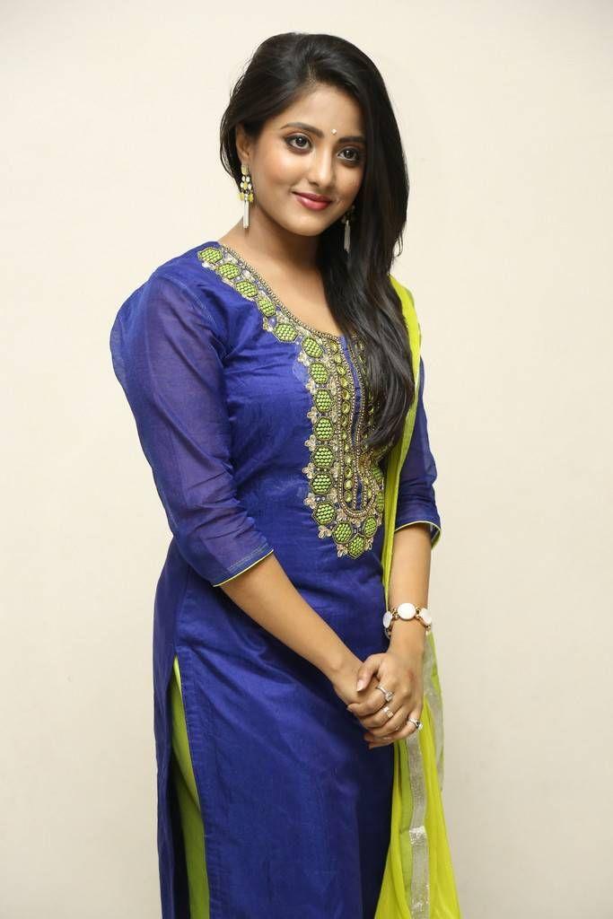 Ulka Gupta Stills Photoshoot in Blue Dress