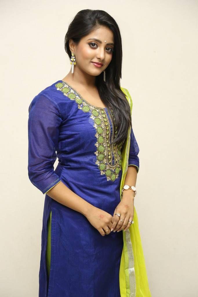 Ulka Gupta Stills Photoshoot in Blue Dress