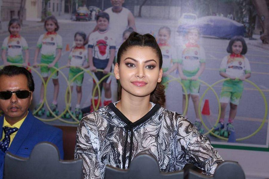 Urvashi Rautela Stills At Roller Skating & Hula Hoop Event