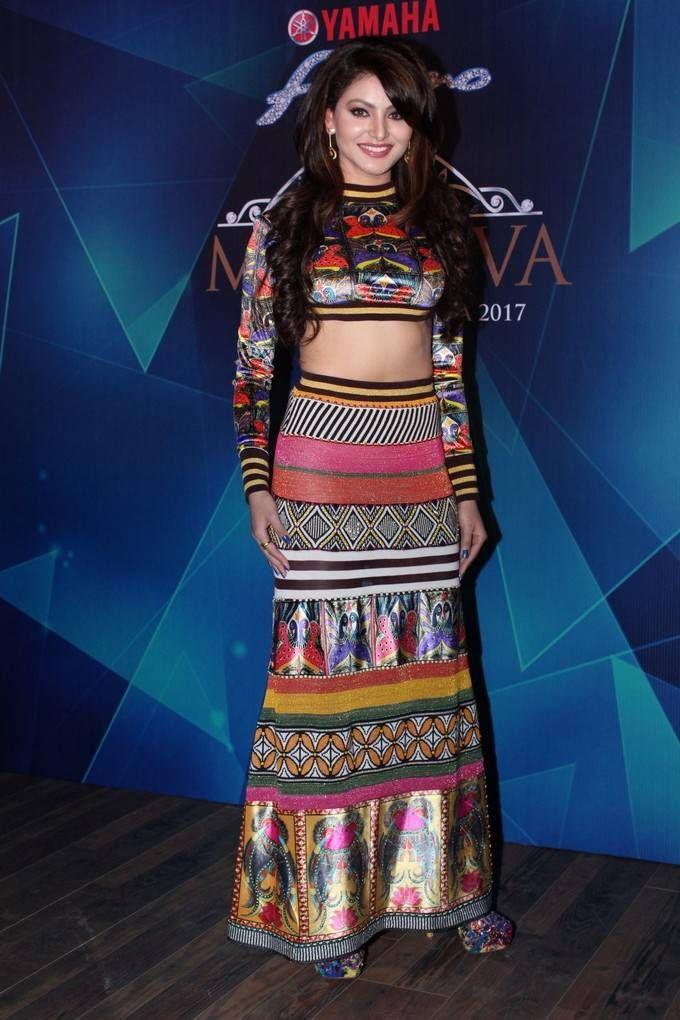 Urvashi Rautela Stills At Yamaha Fascino Miss Diva 2017 Bloggers Meet