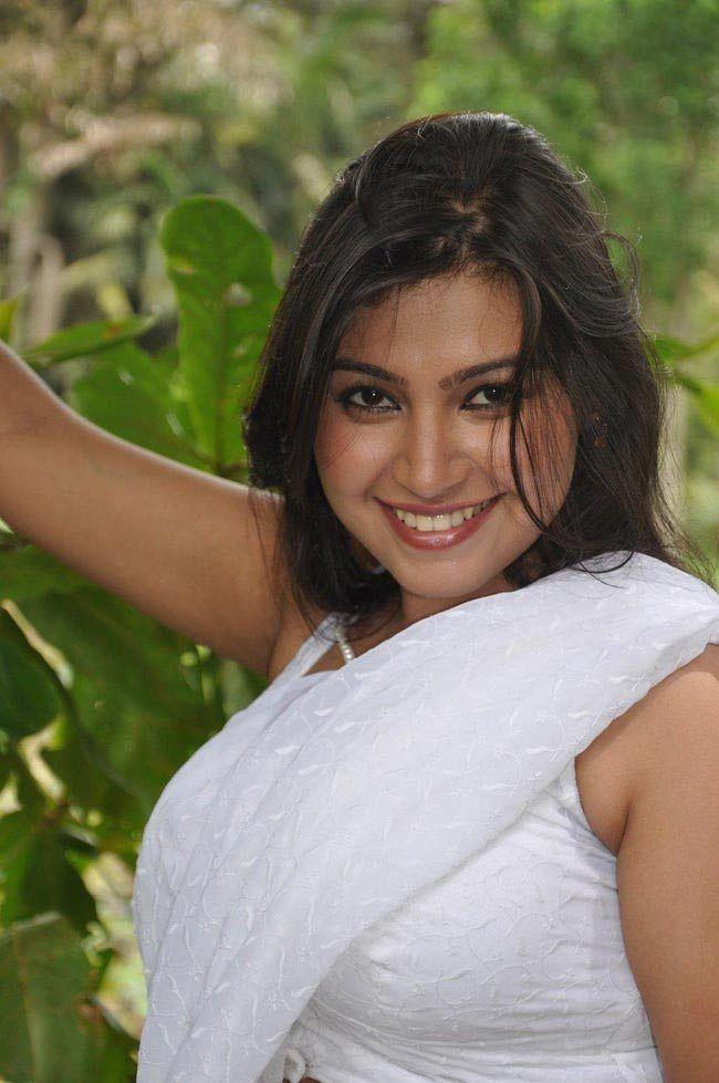 Varsha K Pandey Latest White Saree Photo Stills