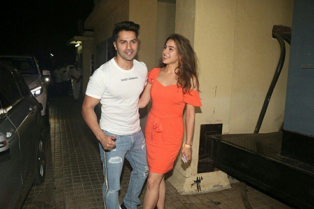 Varun Dhawan and Sara Ali Khan spotted together