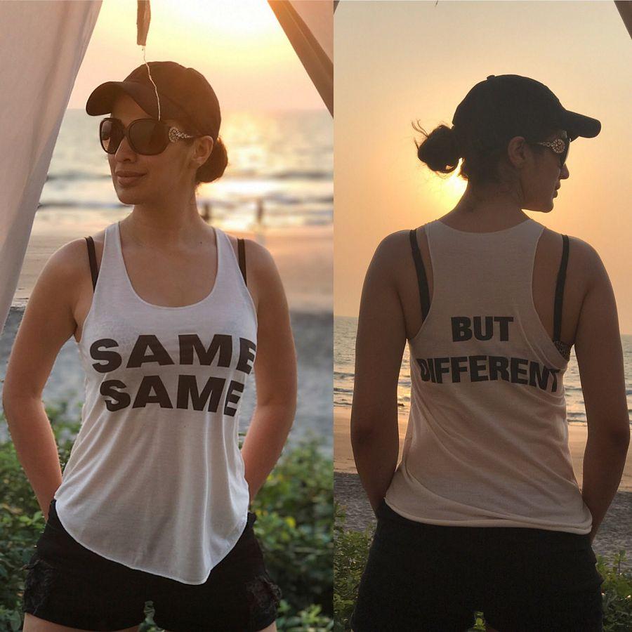 Actress Lakshmi Rai enjoying the holiday vacation in Beach Photos