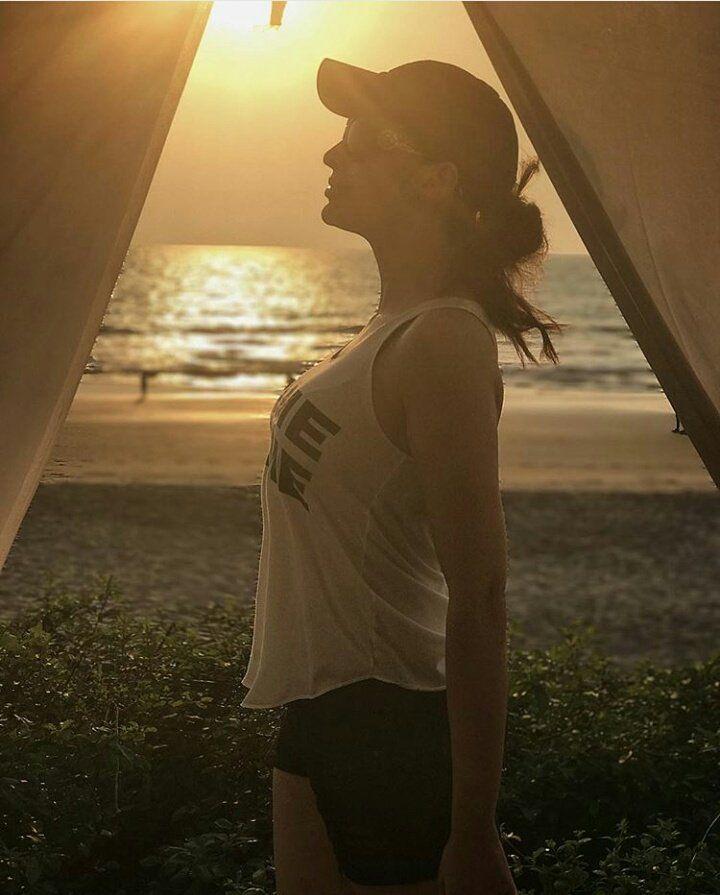 Actress Lakshmi Rai enjoying the holiday vacation in Beach Photos