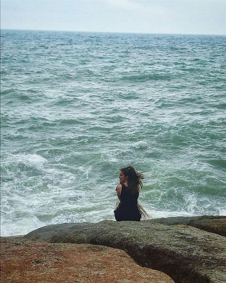 Actress Lakshmi Rai enjoying the holiday vacation in Beach Photos