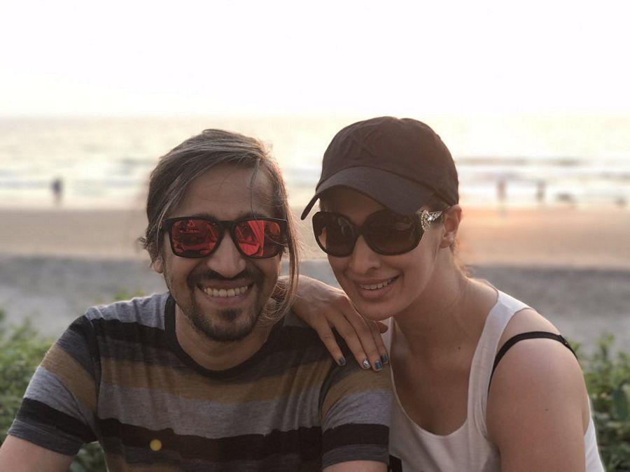 Actress Lakshmi Rai enjoying the holiday vacation in Beach Photos