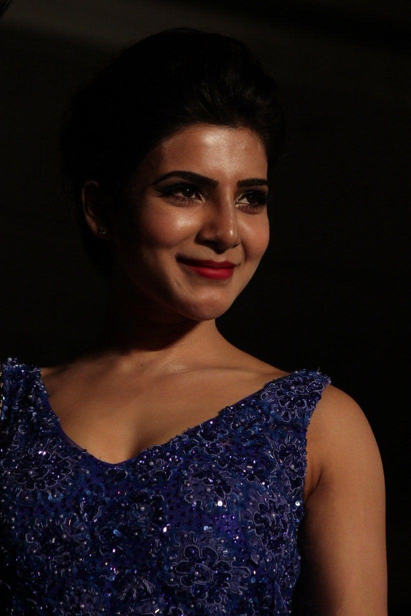 Actress Samantha Latest Blue Dress Photos