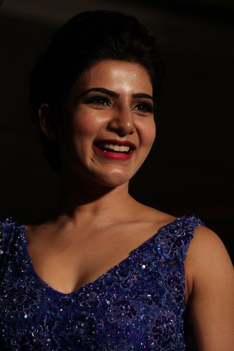 Actress Samantha Latest Blue Dress Photos