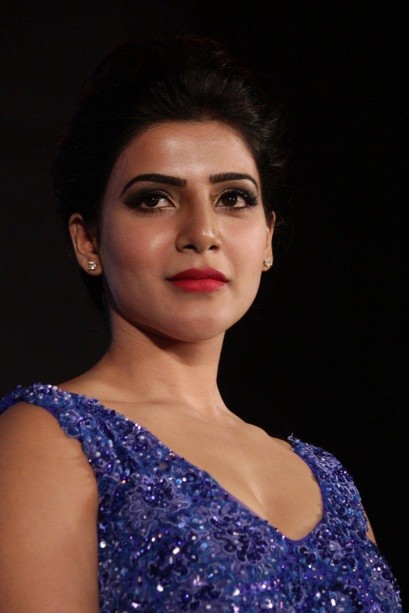 Actress Samantha Latest Blue Dress Photos