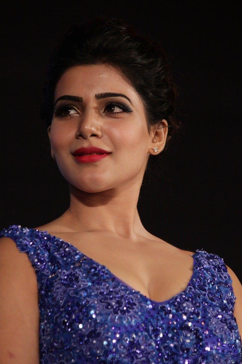 Actress Samantha Latest Blue Dress Photos