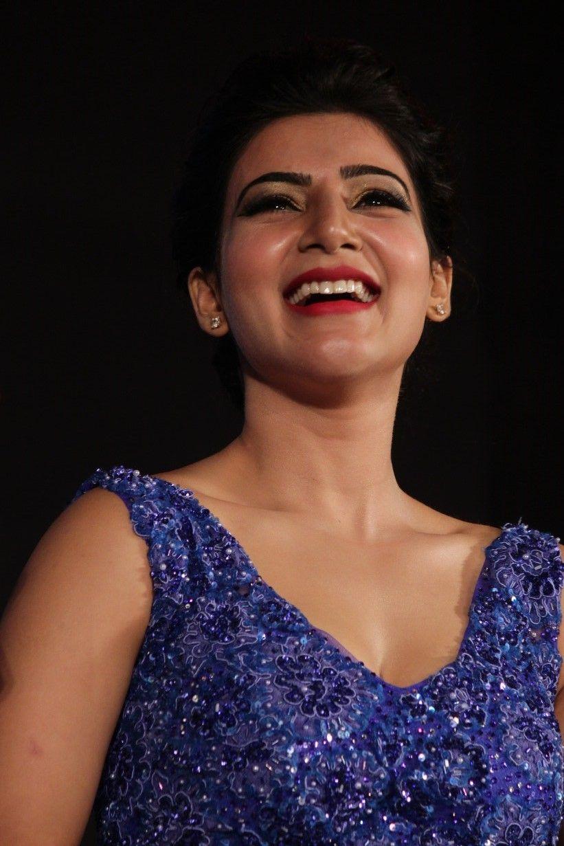 Actress Samantha Latest Blue Dress Photos