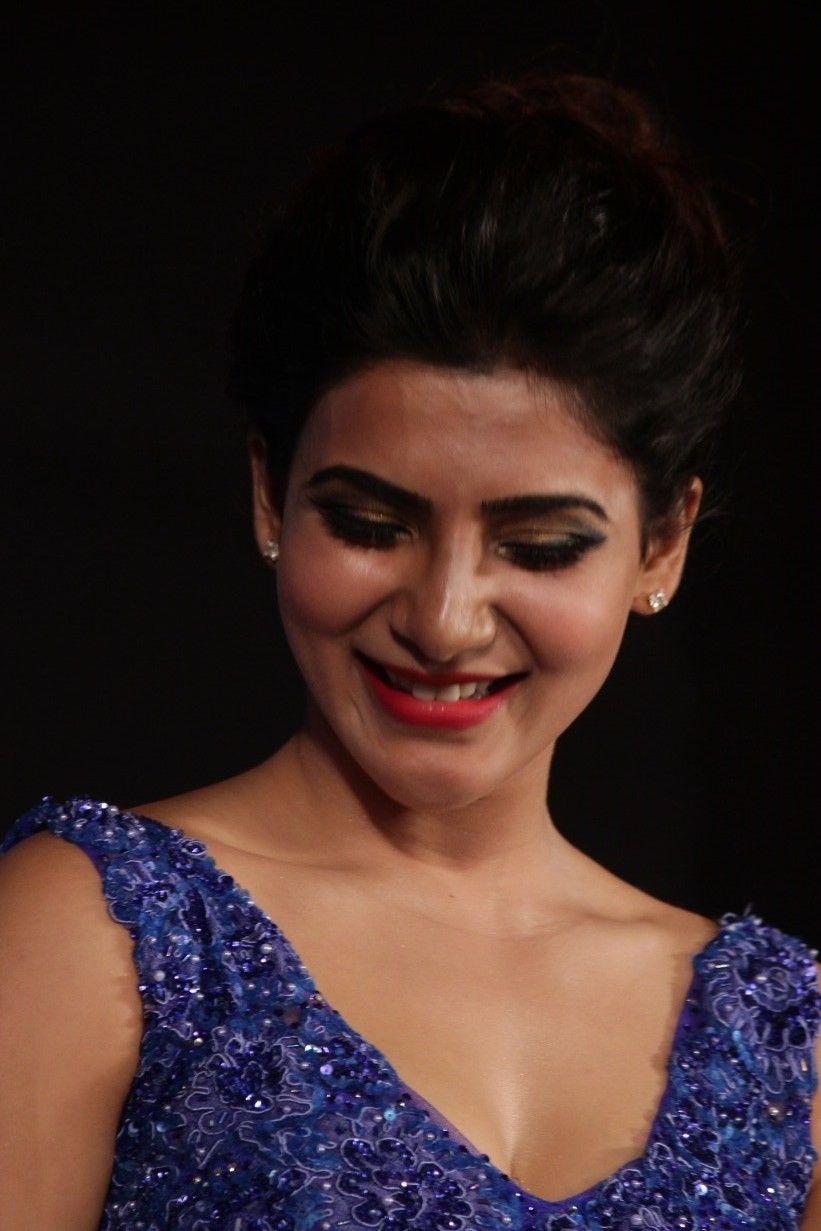 Actress Samantha Latest Blue Dress Photos