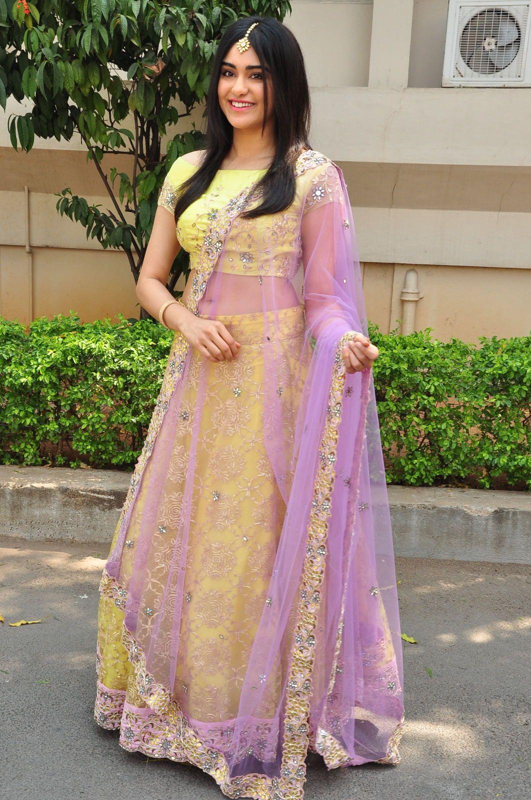 Adah Sharma beautiful Half Saree Stills