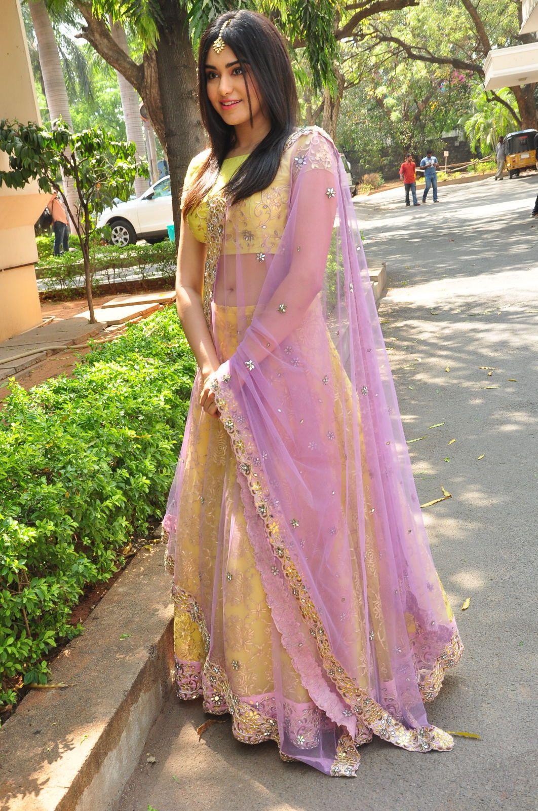 Adah Sharma beautiful Half Saree Stills