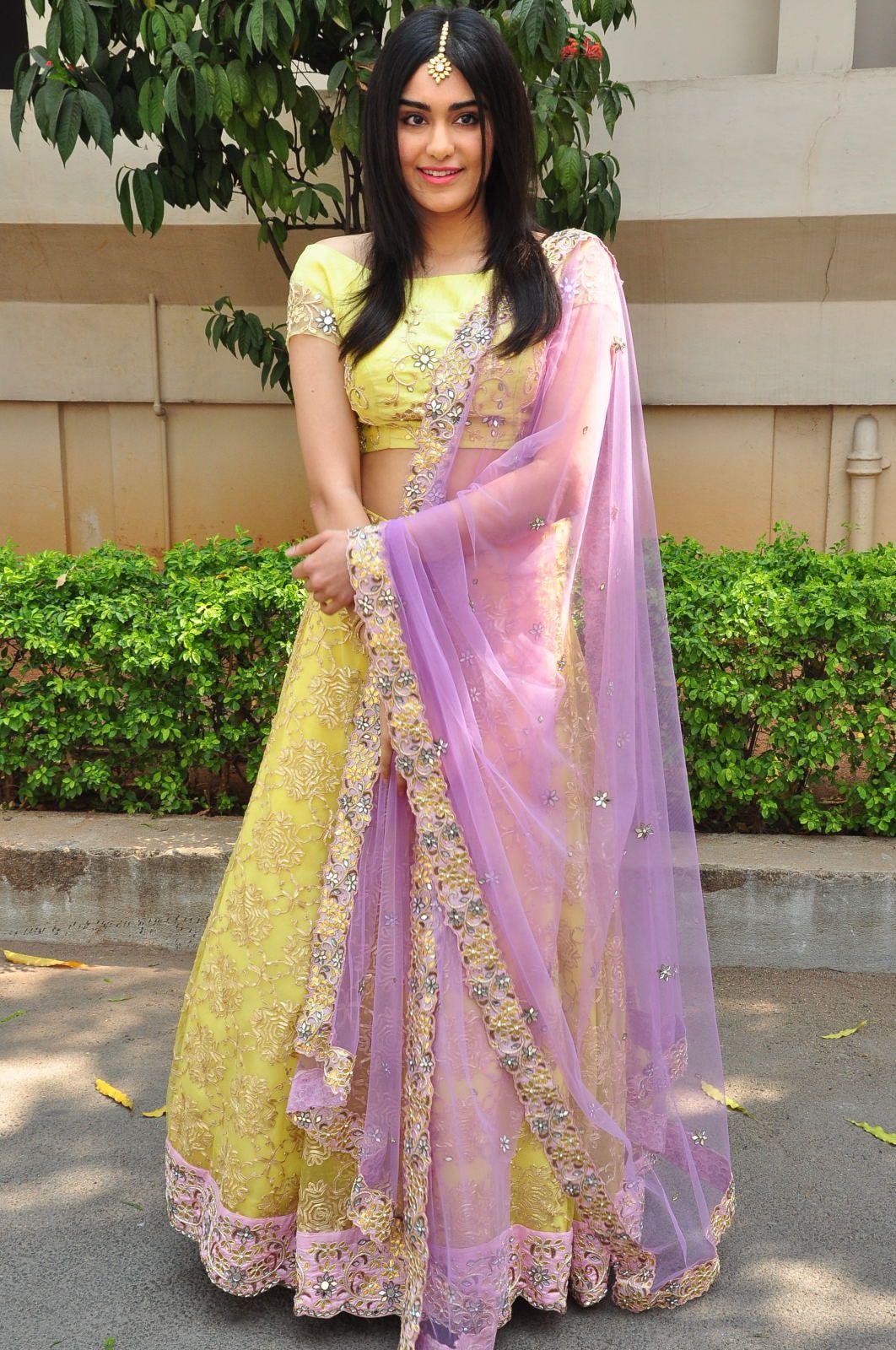 Adah Sharma beautiful Half Saree Stills