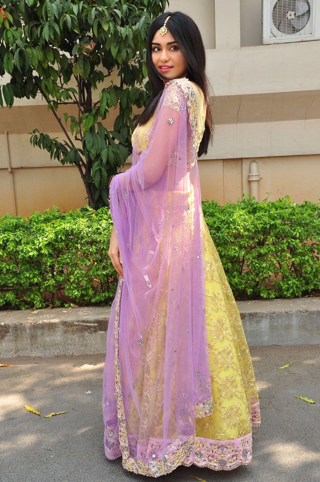 Adah Sharma beautiful Half Saree Stills
