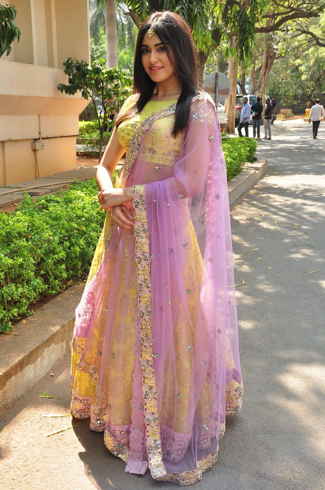 Adah Sharma beautiful Half Saree Stills