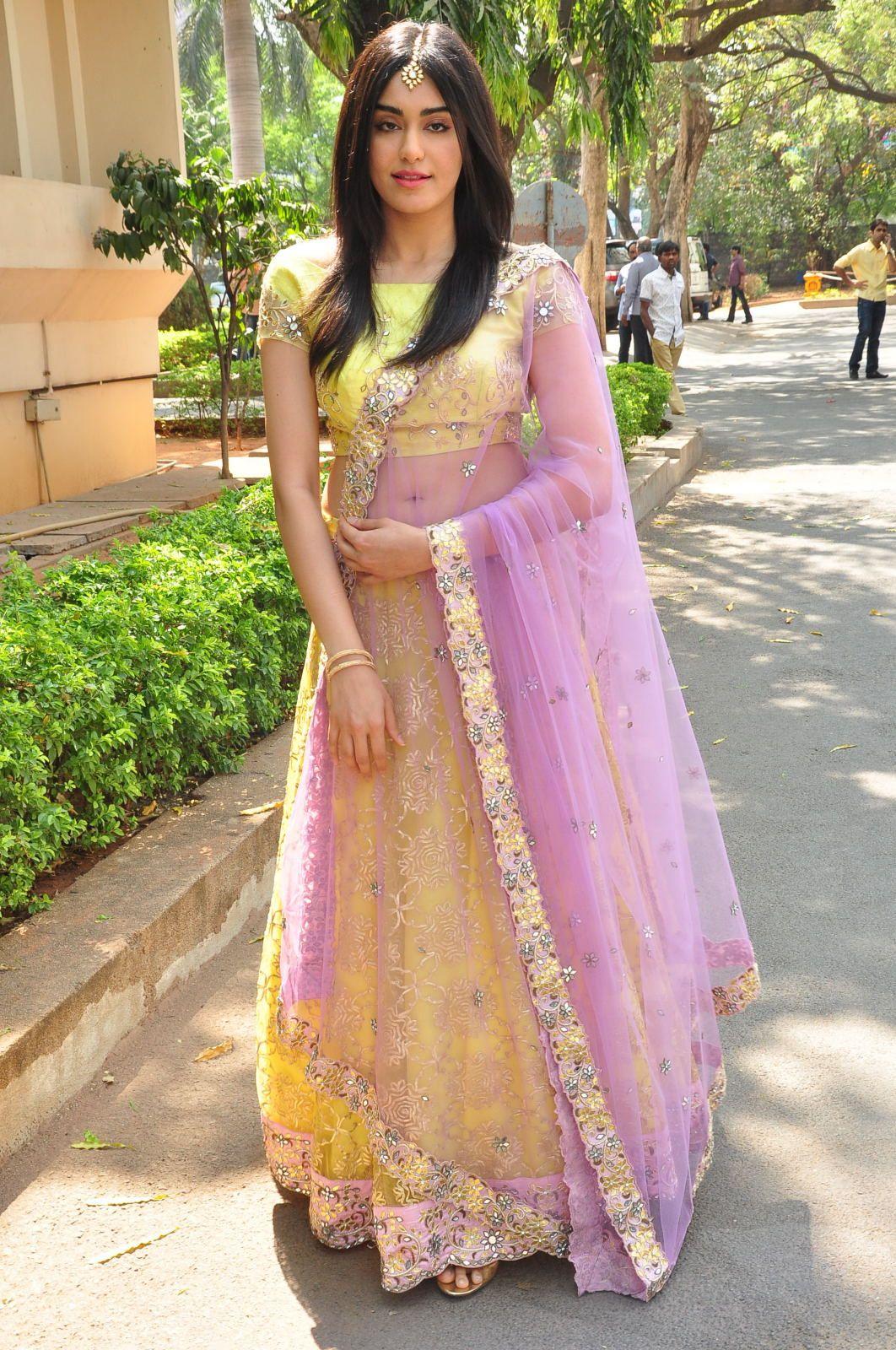 Adah Sharma beautiful Half Saree Stills