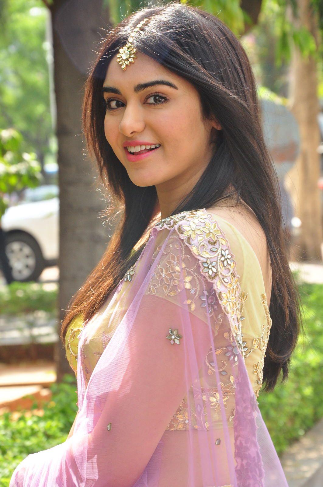 Adah Sharma beautiful Half Saree Stills