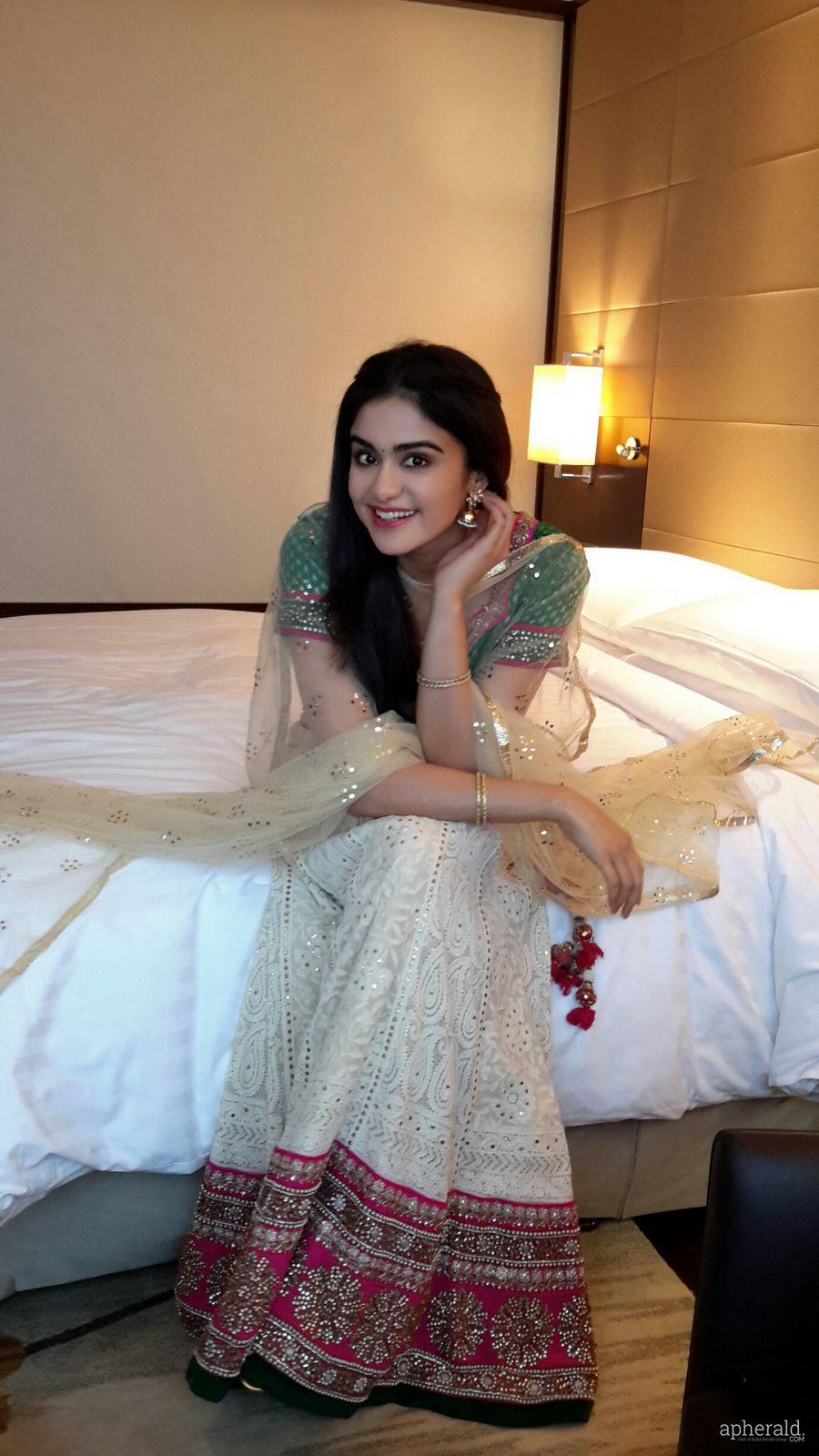 Adah Sharma cute Half Saree Pics