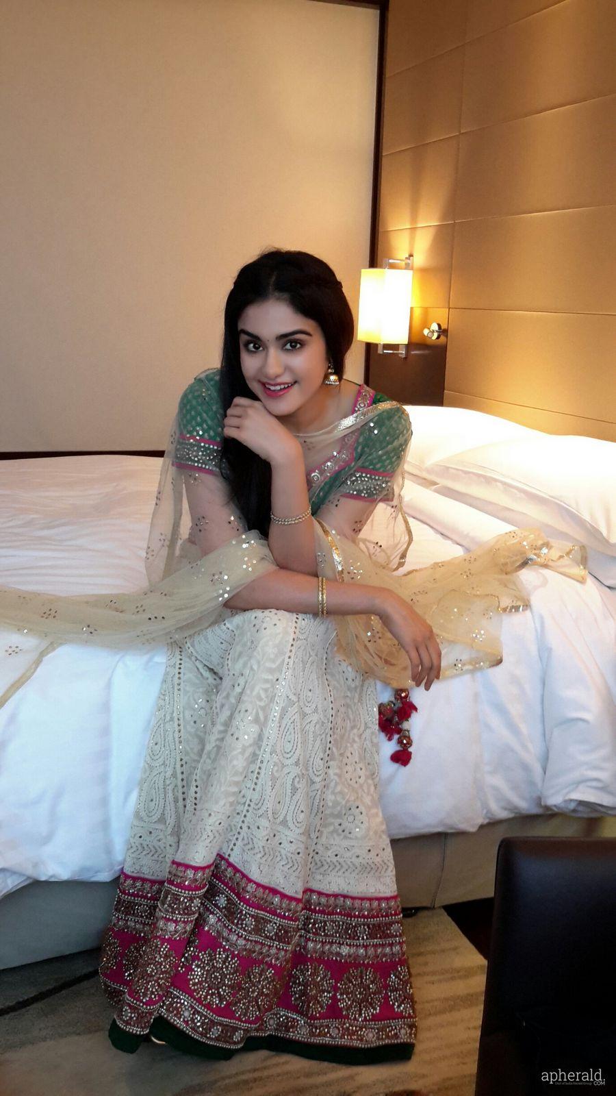 Adah Sharma cute Half Saree Pics