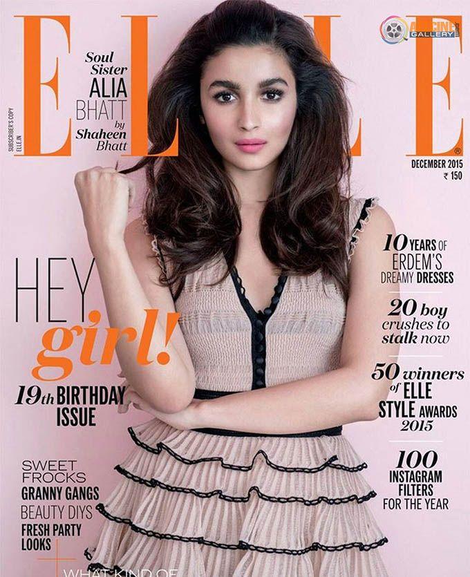 Alia Bhatt Latest Photoshoot For Elle Magazine