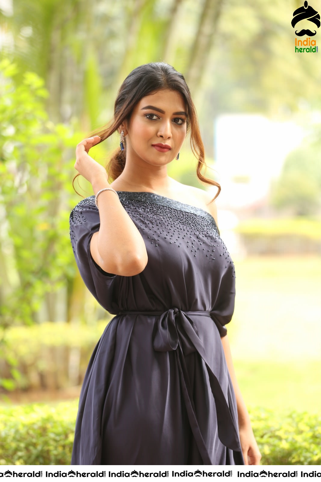 Bhavana Rao Latest Stills in Royal Blue Attire Set 1