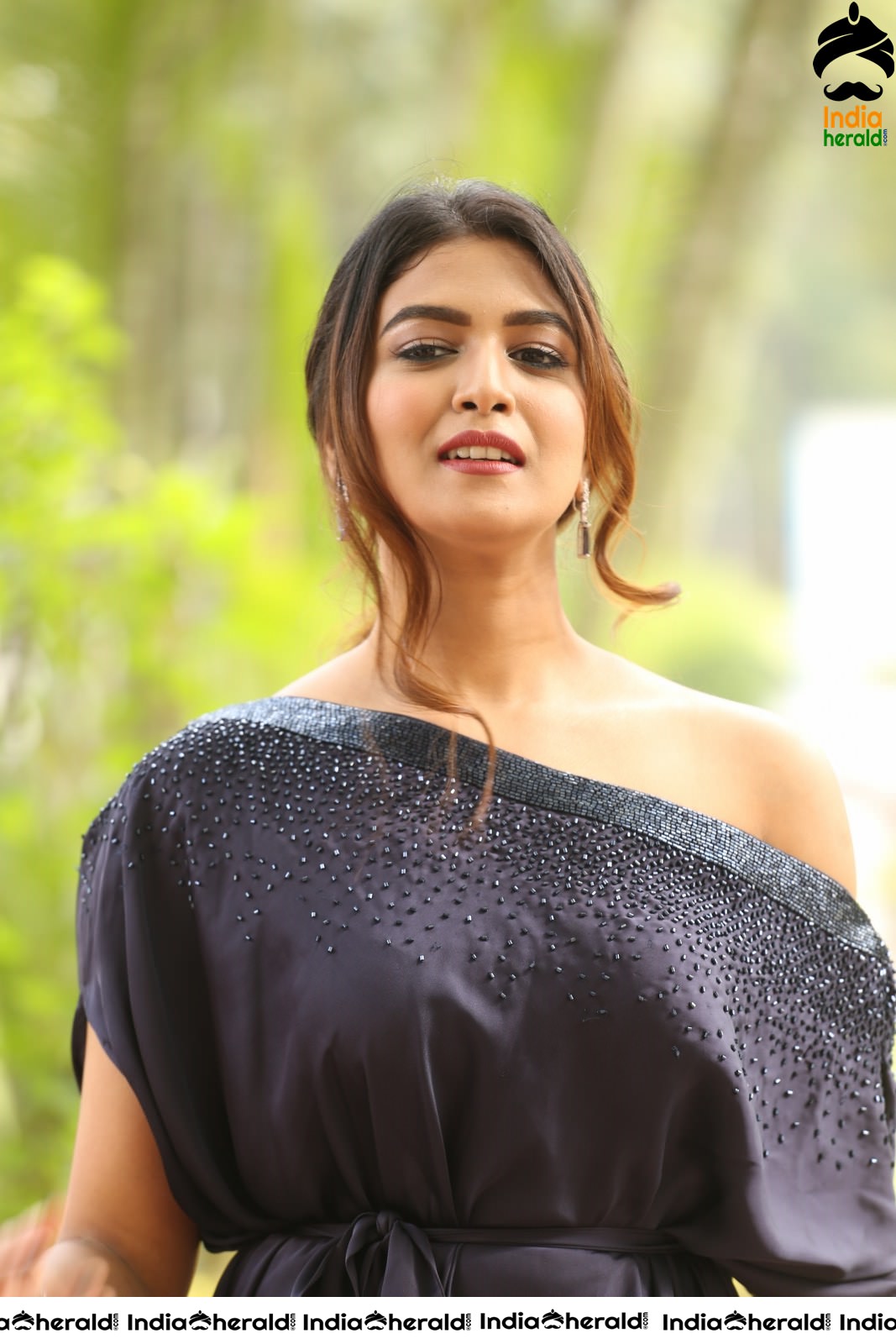 Bhavana Rao Latest Stills in Royal Blue Attire Set 1